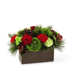 The FTD Christmas Cabin Bouquet from Lloyd's Florist, local florist in Louisville,KY